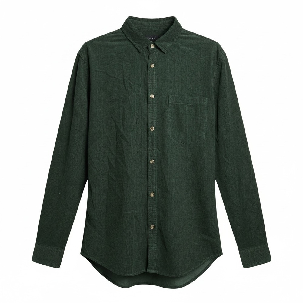 Cotton On  Men's Portland  Long Sleeve Shirt Classic Fit Emerald green .‎ new L